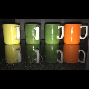 Set of 4 vintage coffee mugs